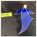 Hand crafted stained/leaded glass Blue Angel