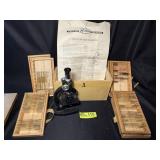 Vintage Childrens Microscope and Slides