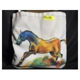 15' square Canvas tote with Betsydrake watercolor