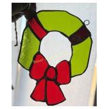 Hand crafted stained/leaded glass Wreath