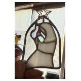 Hand crafted stained/leaded glass Mary & Baby Jesu