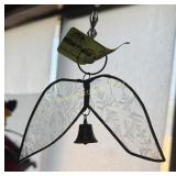 Hand crafted stained/leaded glass Clear Etched