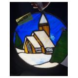 Hand made custom Stained Glass Church