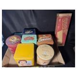 Flat of Vintage Tins