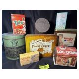 Flat of Vintage Tins
