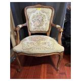 Upholstered wooden chair