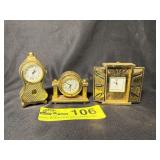 3 Miniature Clocks