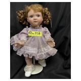 14'  'Barbara Wambach' Porcelain Doll  MARKED