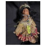 Vintage Native American baby doll, no markings