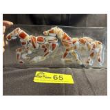 Hand Made 3.75 X 9.25 slumped glass sun catcher