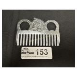 4' Aluminum Mane & Tail comb with horse head and