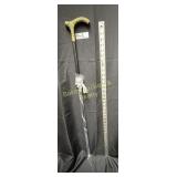 Black and Brass derby walking cane approx 36'