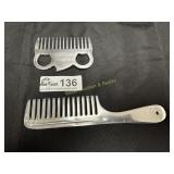 Pair of Aluminum Mane & Tail combs