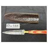 Custom made damascus blade dagger