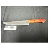 Handcrafted fillet knife with custom handle
