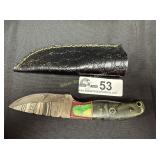 Hunting Knife with leather sheath