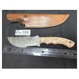 BEAUTIFUL custom handmade Damascus blade tracker