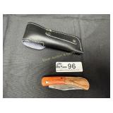 Large pocket knife with case