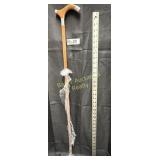 Wooden can with Silver toned accents