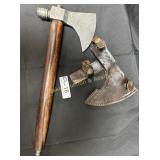 Smoking Ax with leather sheath