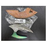 Custom made Alaskan Uhu with leather sheath