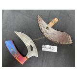 Custom made Alaskan Uhu with leather sheath