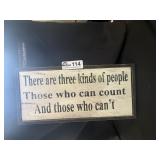 Framed wood sign