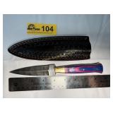 Custom Handmade Full-Tang Damascus Steel Dagger