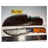 Custom Handmade Full-Tang Damascus Steel  knife