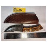 Custom Handmade Full-Tang Damascus Steel  knife