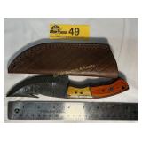 Custom Handmade Full-Tang Damascus Steel  knife
