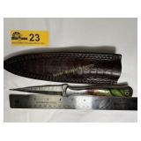 10' long handcrafted Damascus steel Dagger