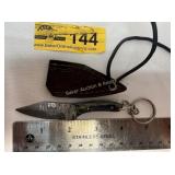 Handmade MINI Full-Tang Damascus Steel  knife
