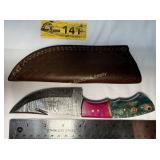 Custom Handmade Full-Tang Damascus Steel  knife