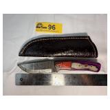 Custom Handmade Full-Tang Damascus Steel  knife