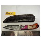 Custom Handmade Full-Tang Damascus Steel  knife
