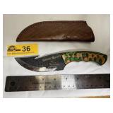 Custom Handmade Full-Tang Damascus Steel  Guthook
