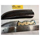 Custom Handmade Full-Tang Damascus Steel  knife