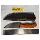 Custom Handmade Full-Tang Damascus Steel  knife