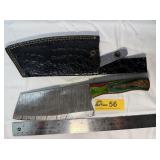 Handmade Full-Tang Damascus Steel Cleaver