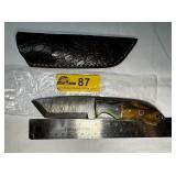 Custom Handmade Full-Tang Damascus Steel  knife