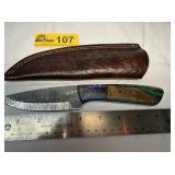 Custom Handmade Full-Tang Damascus Steel  knife