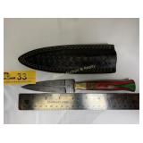 Custom Handmade Full-Tang Damascus Steel  Dagger