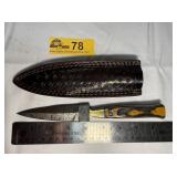 Custom Handmade Full-Tang Damascus Steel  knife