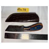 Custom Handmade Full-Tang Damascus Steel  knife