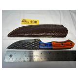 Custom Handmade Full-Tang Damascus Steel  knife