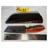 Custom Handmade Full-Tang Damascus Steel  knife