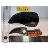 Custom Handmade Full-Tang Damascus Steel  knife