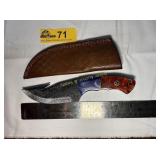 Custom Handmade Full-Tang Damascus Steel  knife