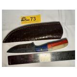Custom Handmade Full-Tang Damascus Steel  knife